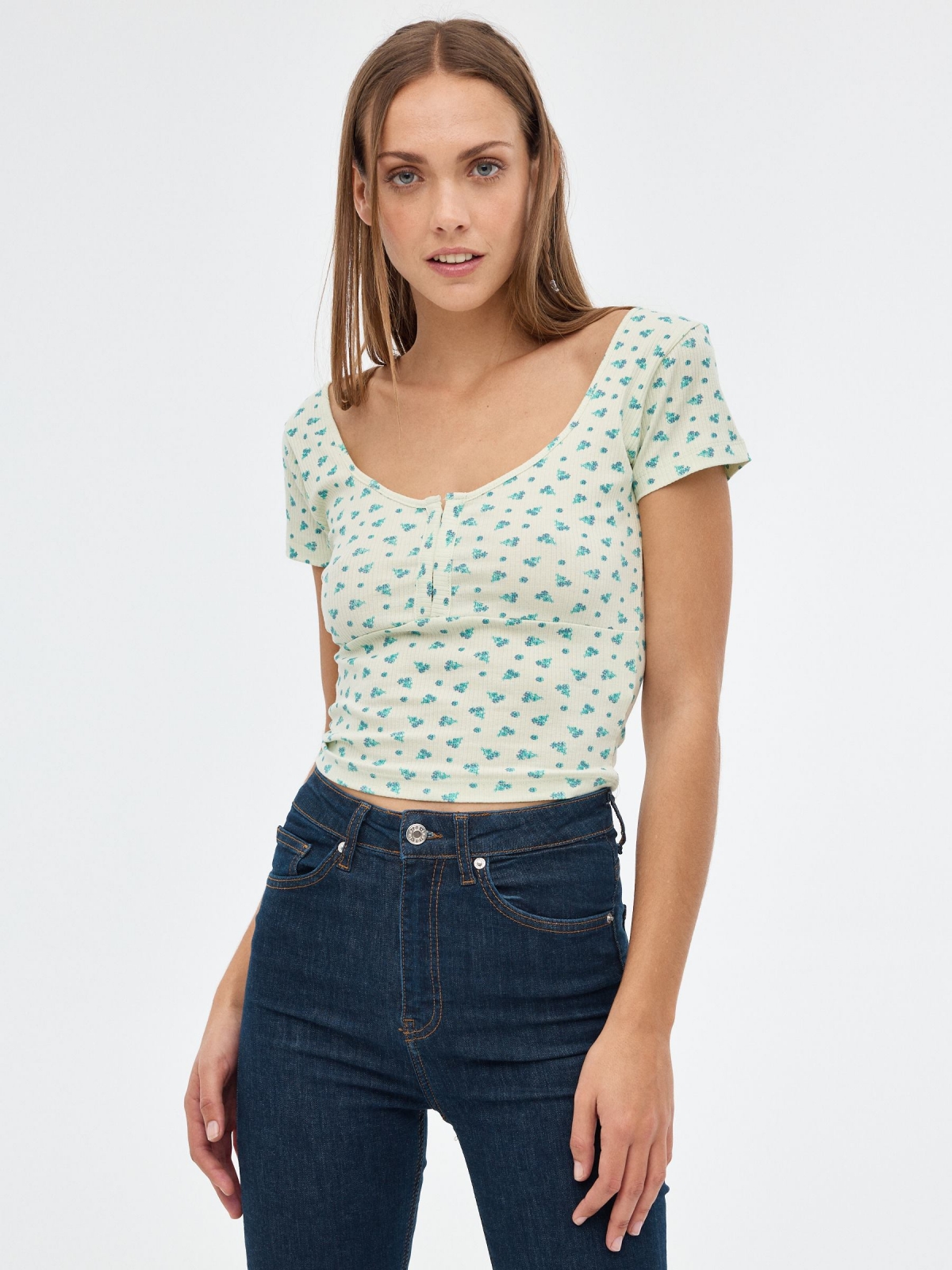 Floral print top