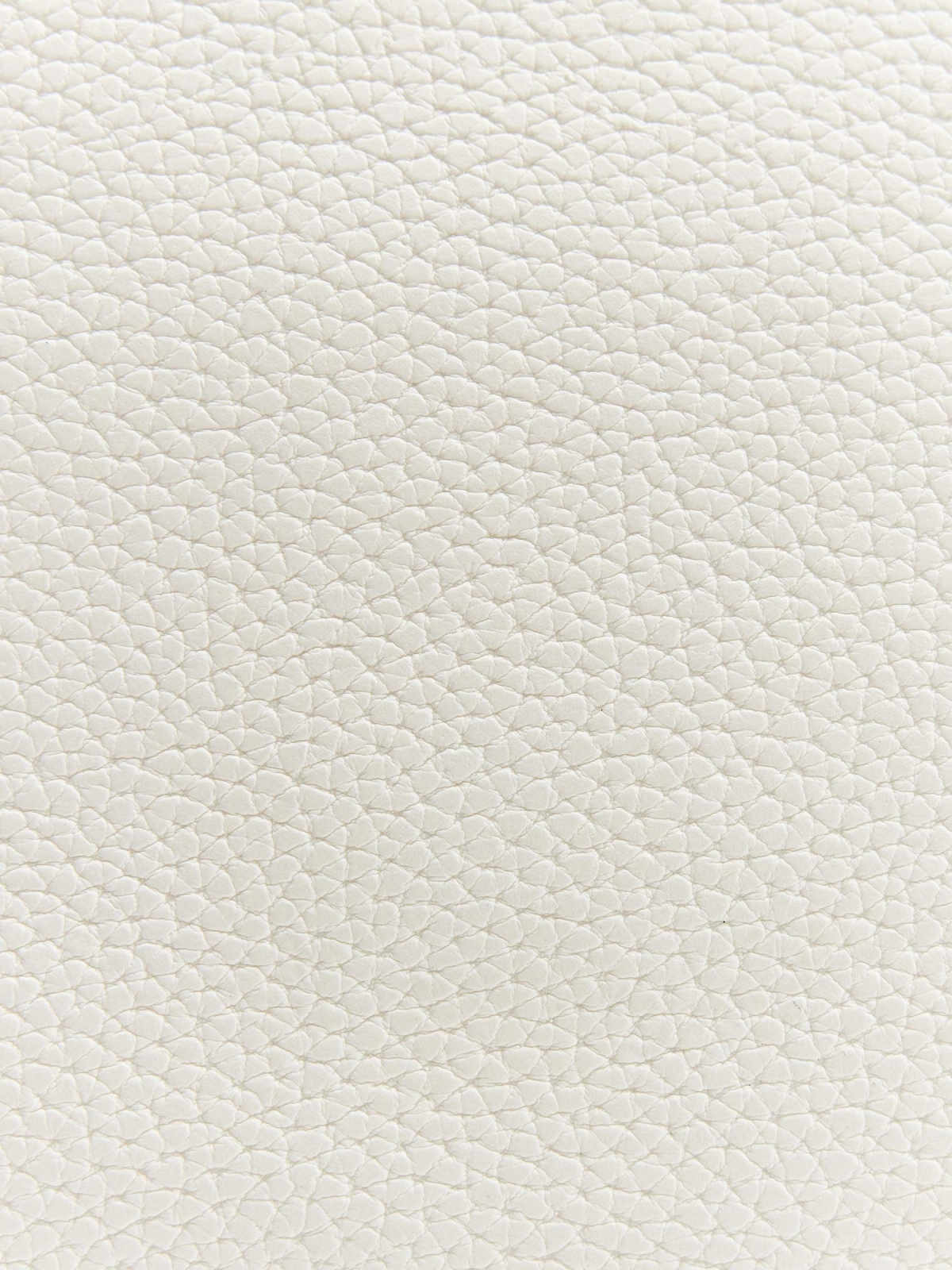 White leather effect shopper bag white detail view