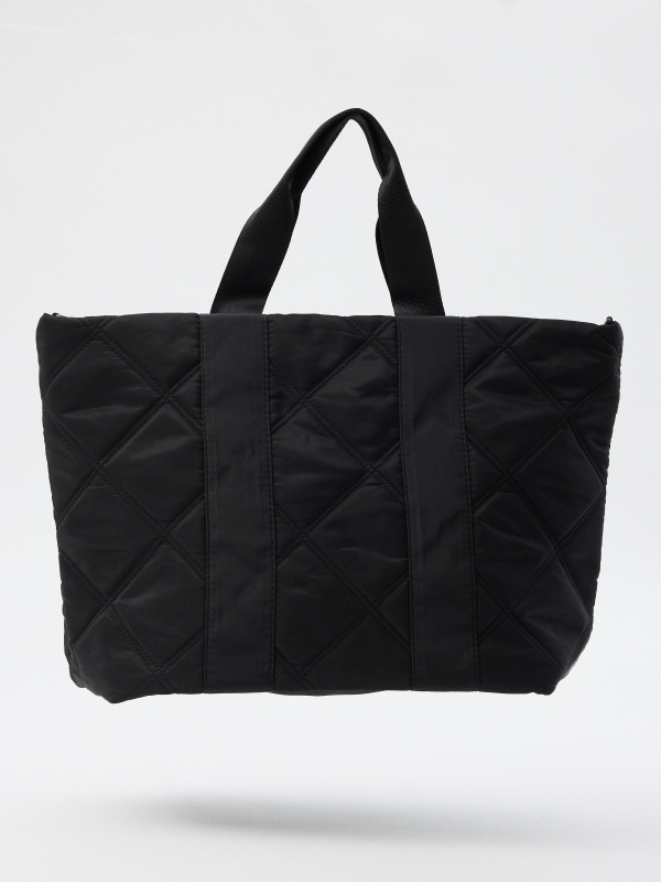 Bolso negro acolchado