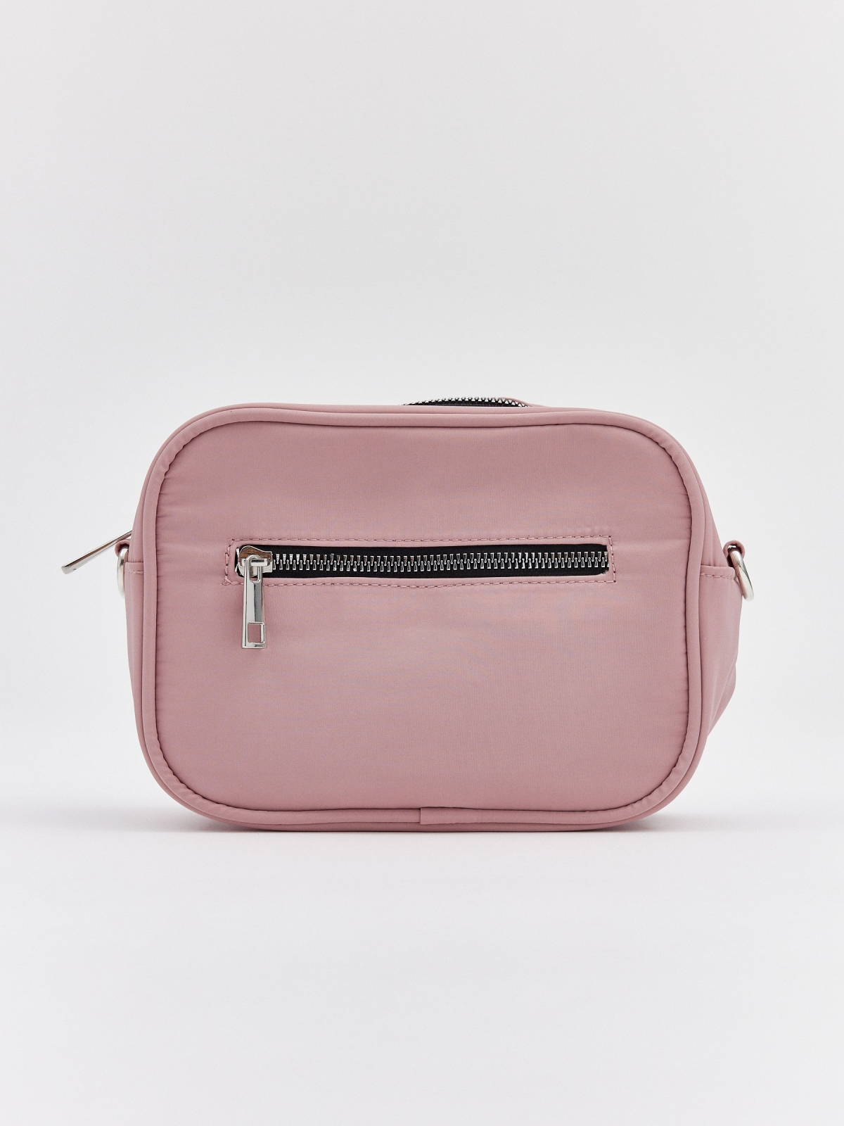 Bolsa de nylon com porta moedas rosa