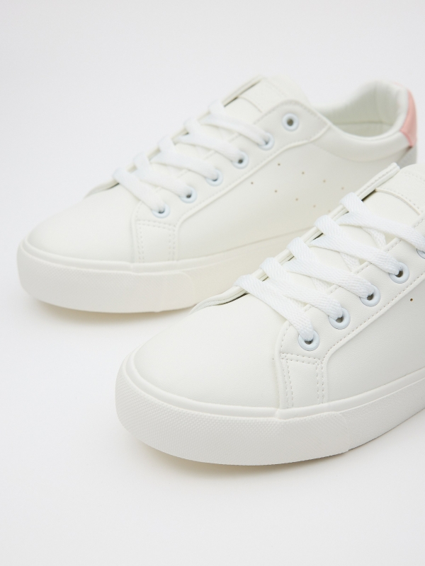 Deportivas Tenis Casual blanco vista detalle