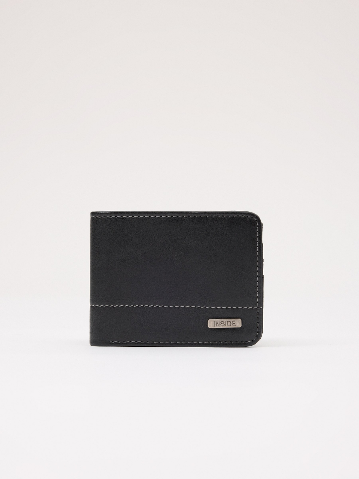 Cartera polipiel negra INSIDE negro