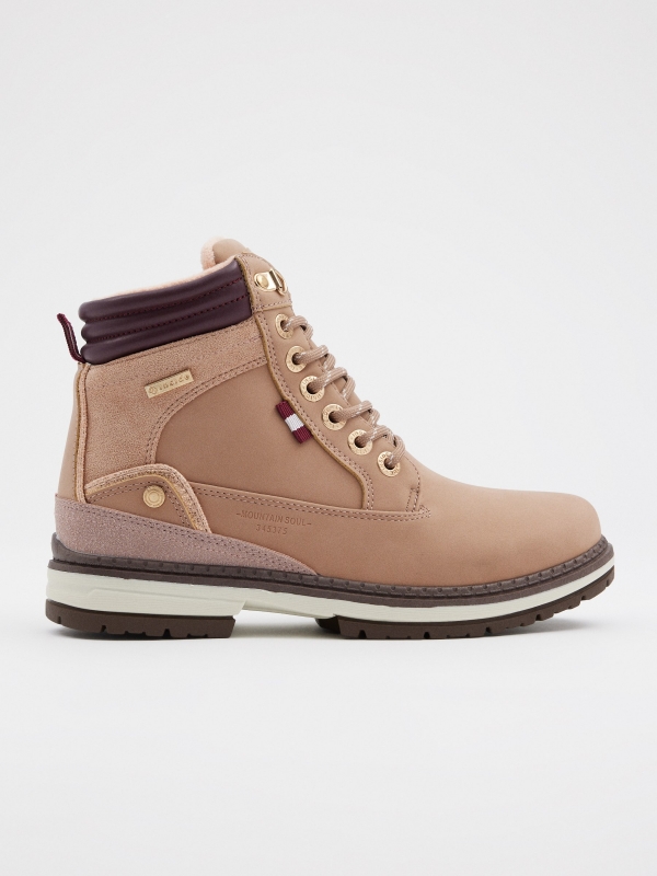 Bota estilo montaña camel rosa