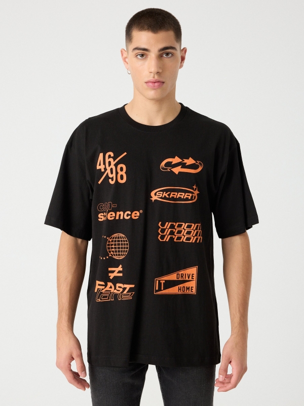 Text print t-shirt