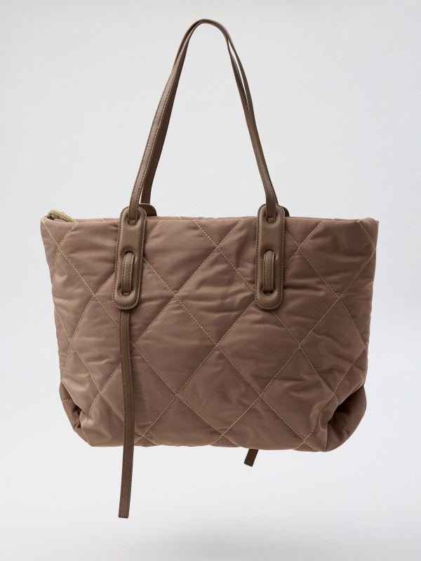 Chocolate quilted bag