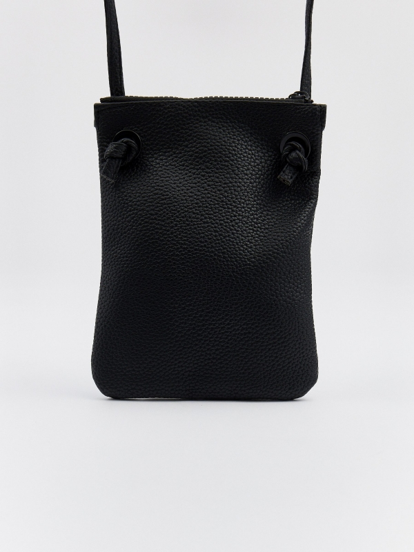 Knots shoulder bag black