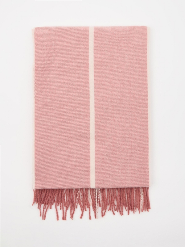 Scarf with white line