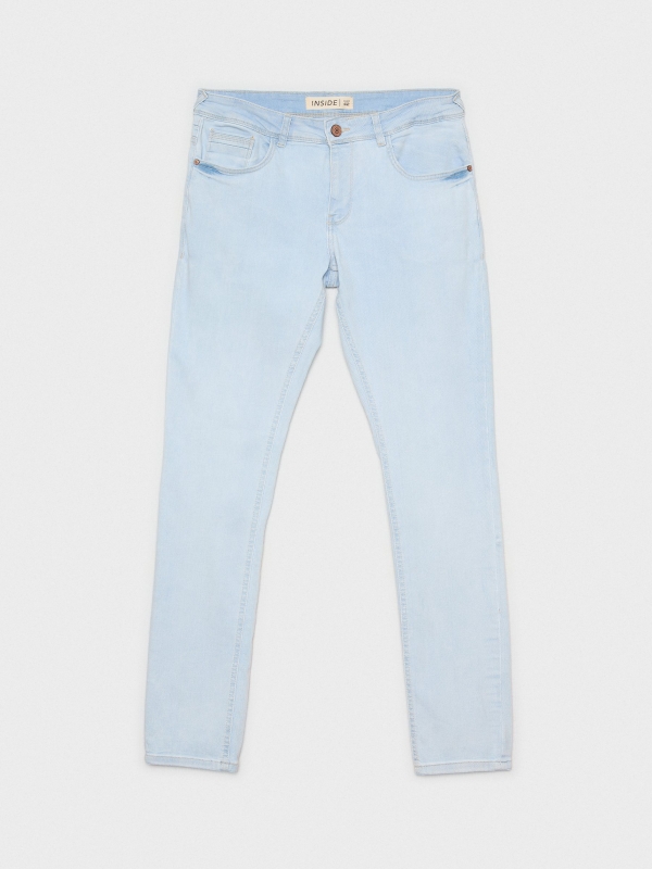  Jeans slim bleached azul/blanco