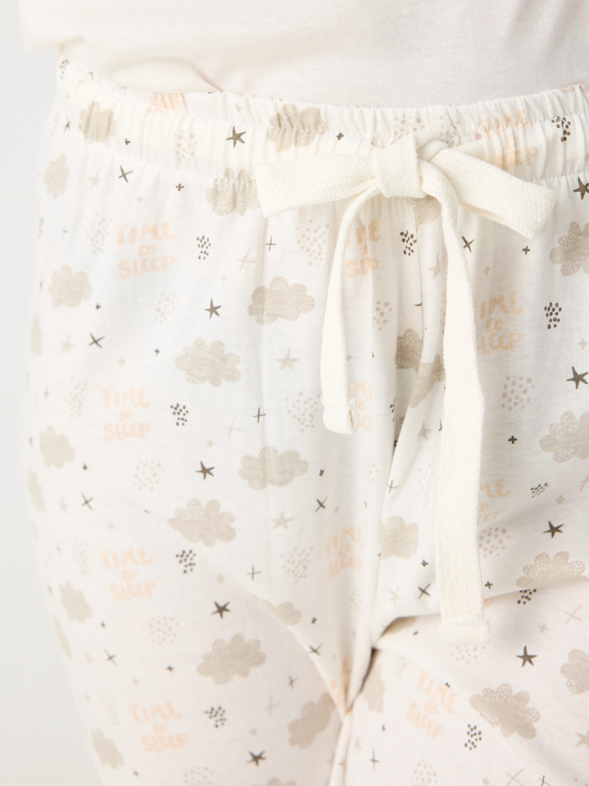 Koala pajamas off white detail view