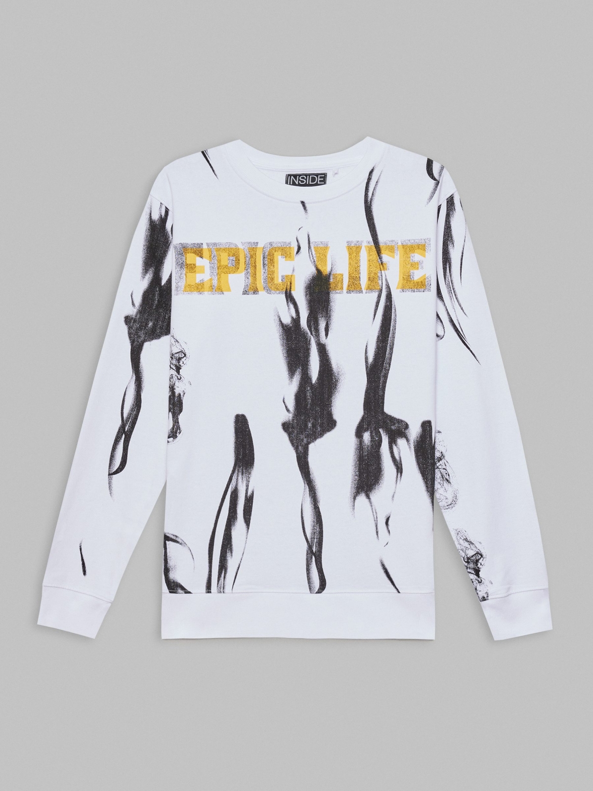  Sudadera estampado epic blanco