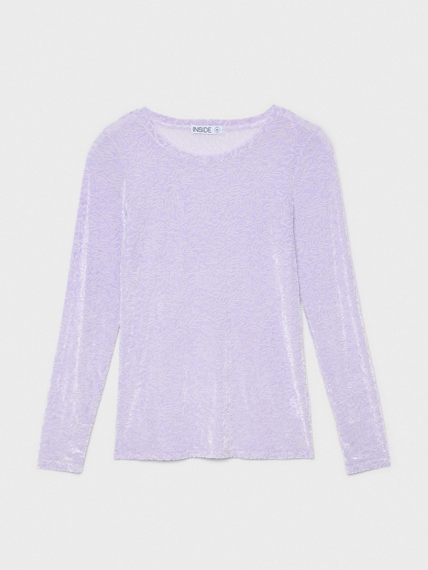  Flock tulle t-shirt lilac