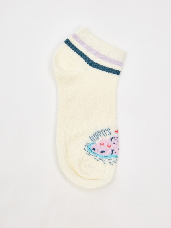 Pack of 4 printed ankle socks multicolor detail view