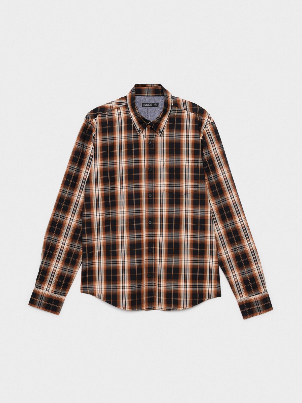  Plaid shirt brown