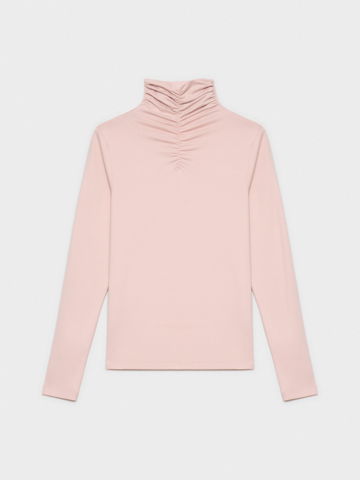  Pink turtleneck t-shirt light pink