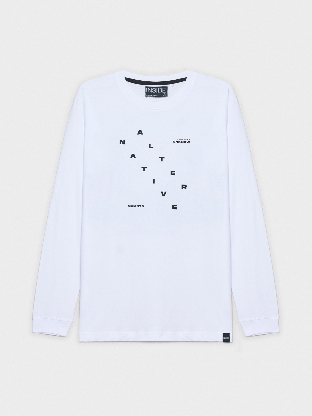  Collage print t-shirt white