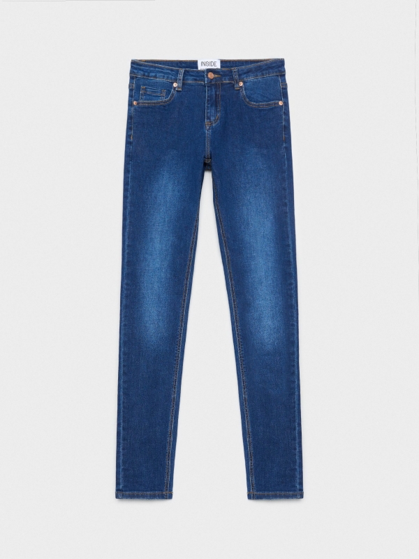  Mid rise skinny jeans blue