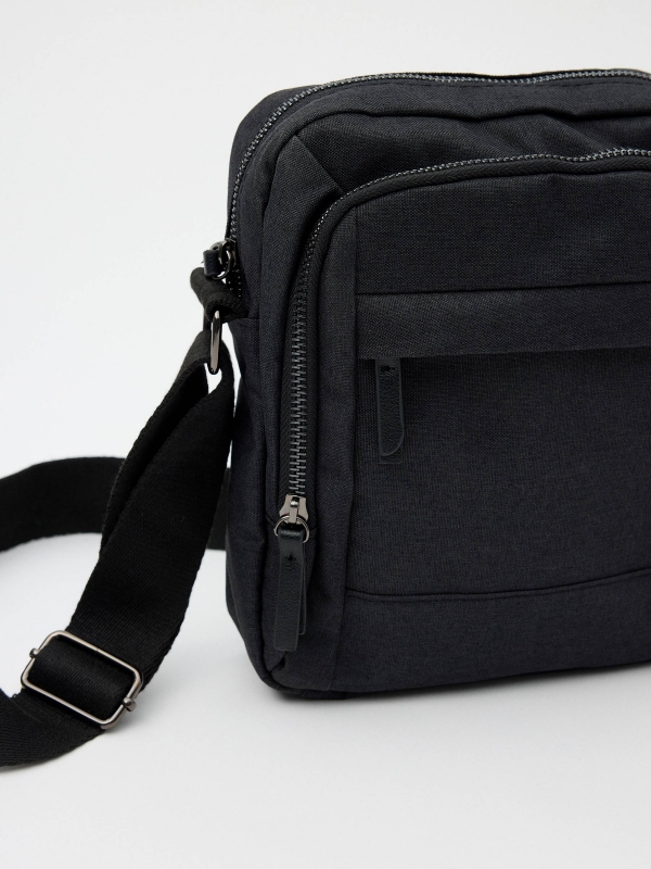 Crossbody bag 19x24cm black detail view