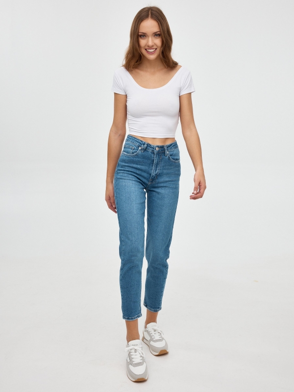 Jeans mom slim