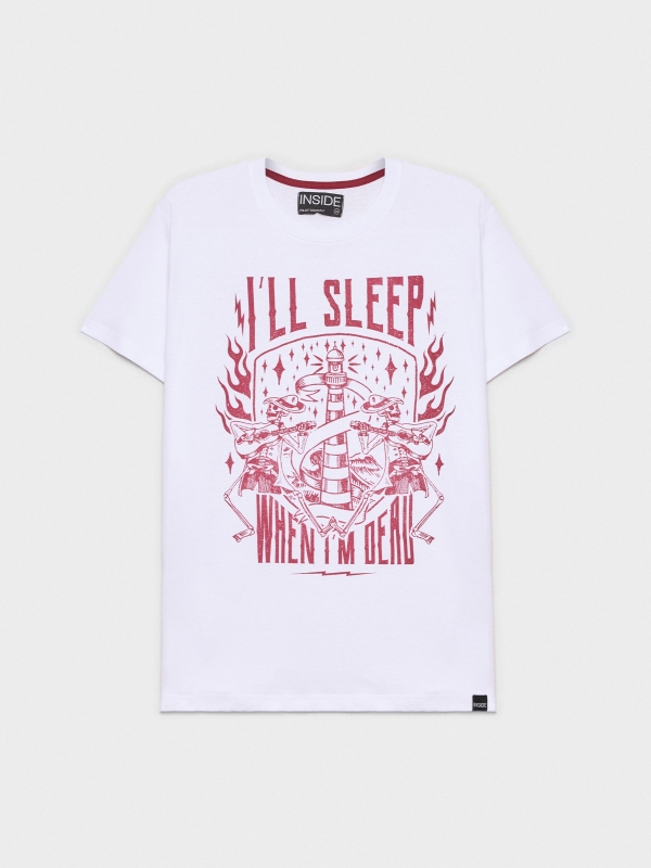  Skull printed t-shirt white