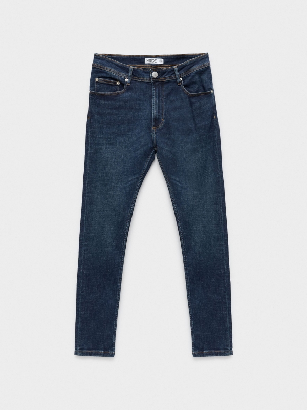  Dark blue skinny jeans blue