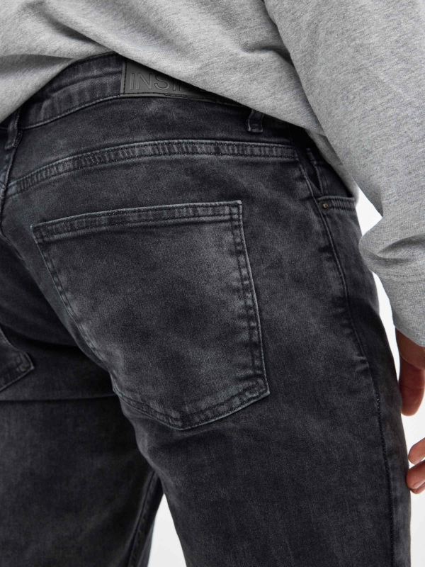 Jeans regular negro negro vista detalle