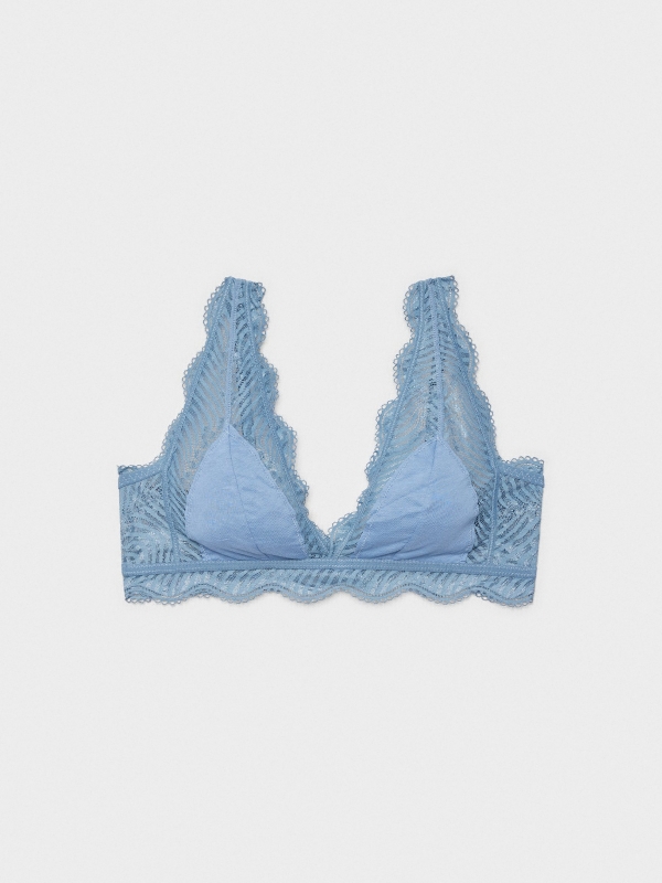 Soutien Bralette azul azul vista meia traseira