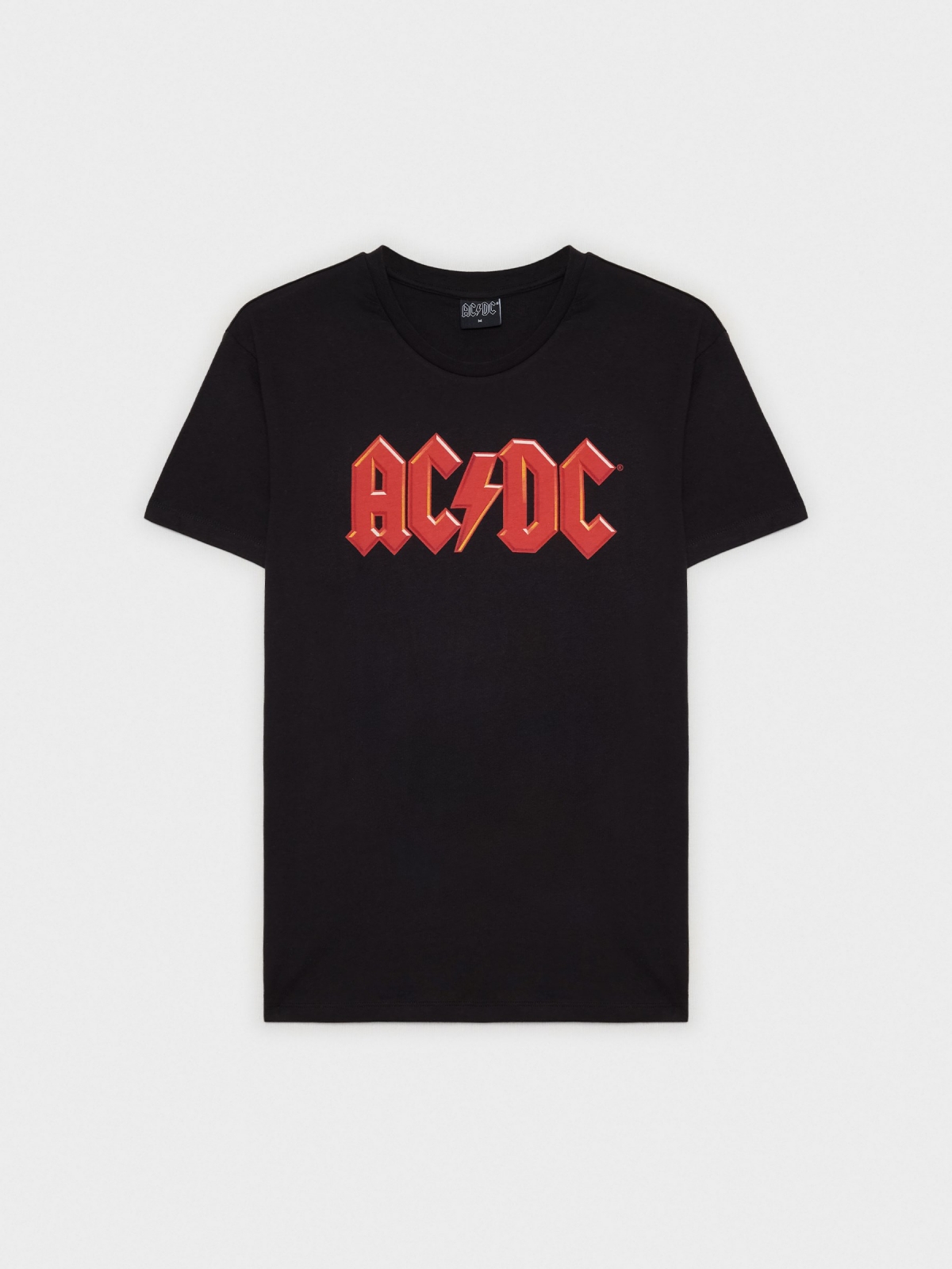  Camiseta negra ACDC negro