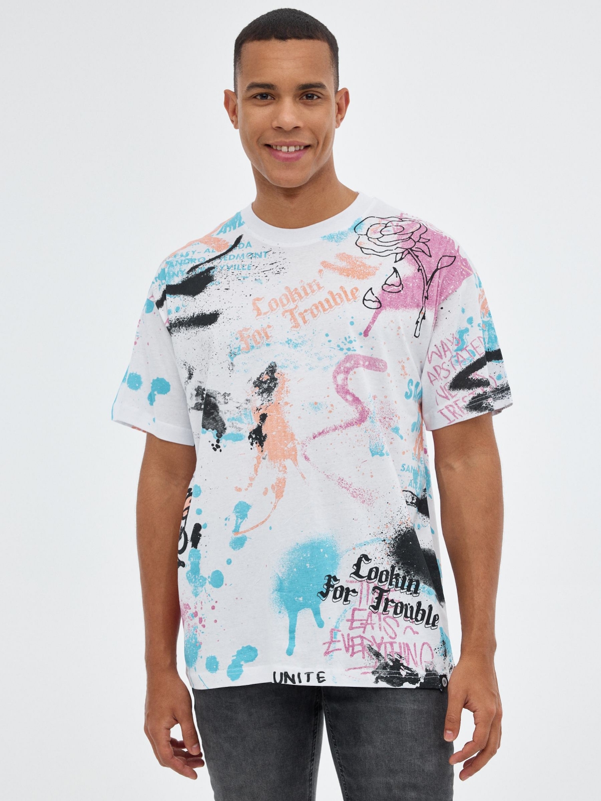 Oversized graffiti t-shirt