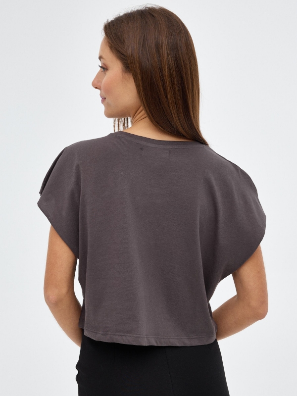 Camiseta Sense of Space gris oscuro vista media trasera