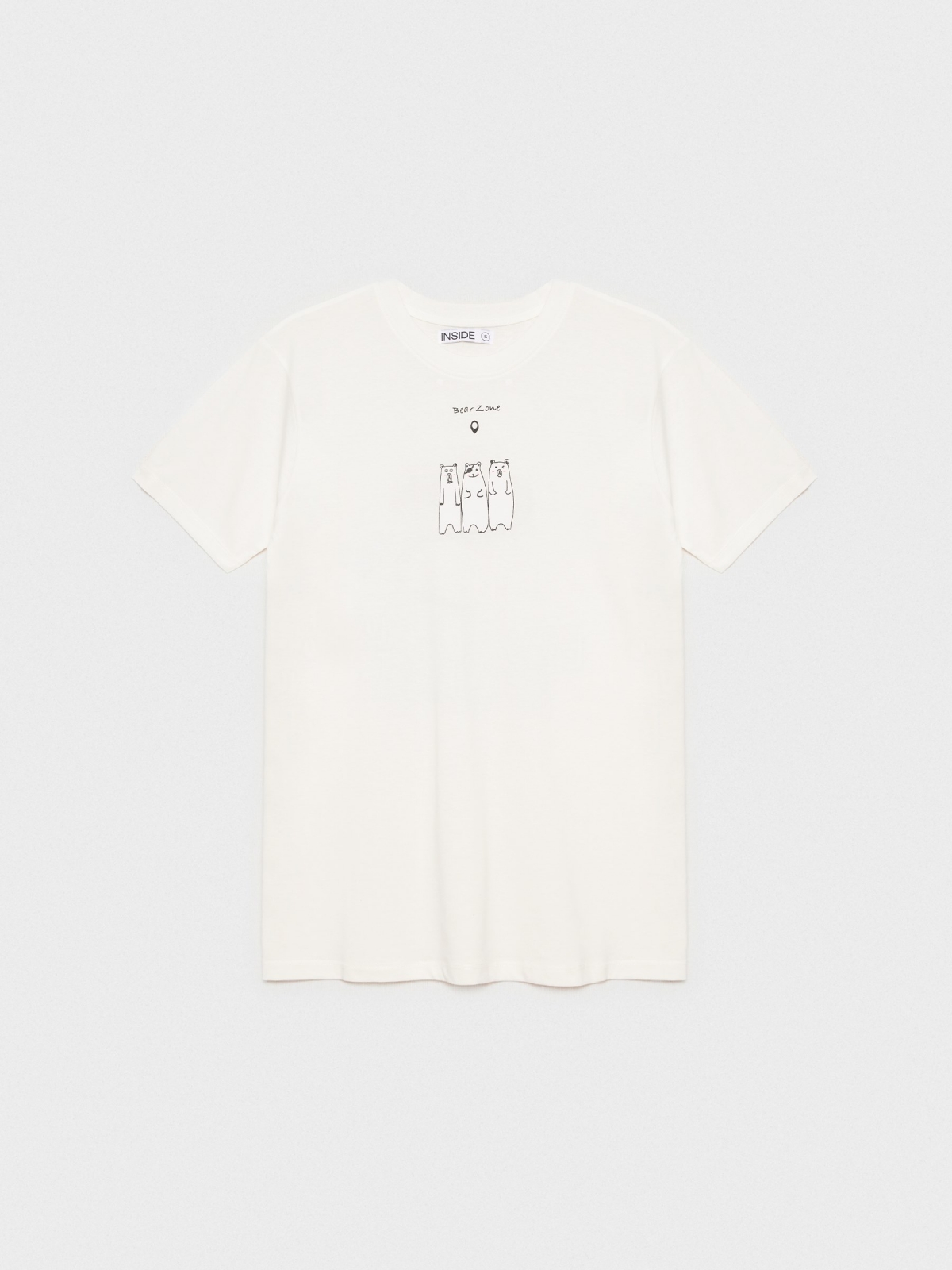  T-shirt oversized In Forest off white