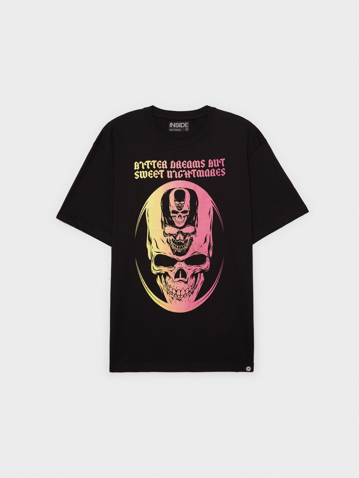  Oversized skulls t-shirt black