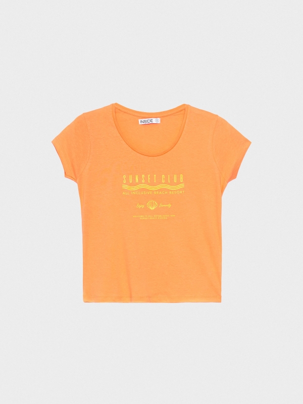  Sunsetclub crop top orange