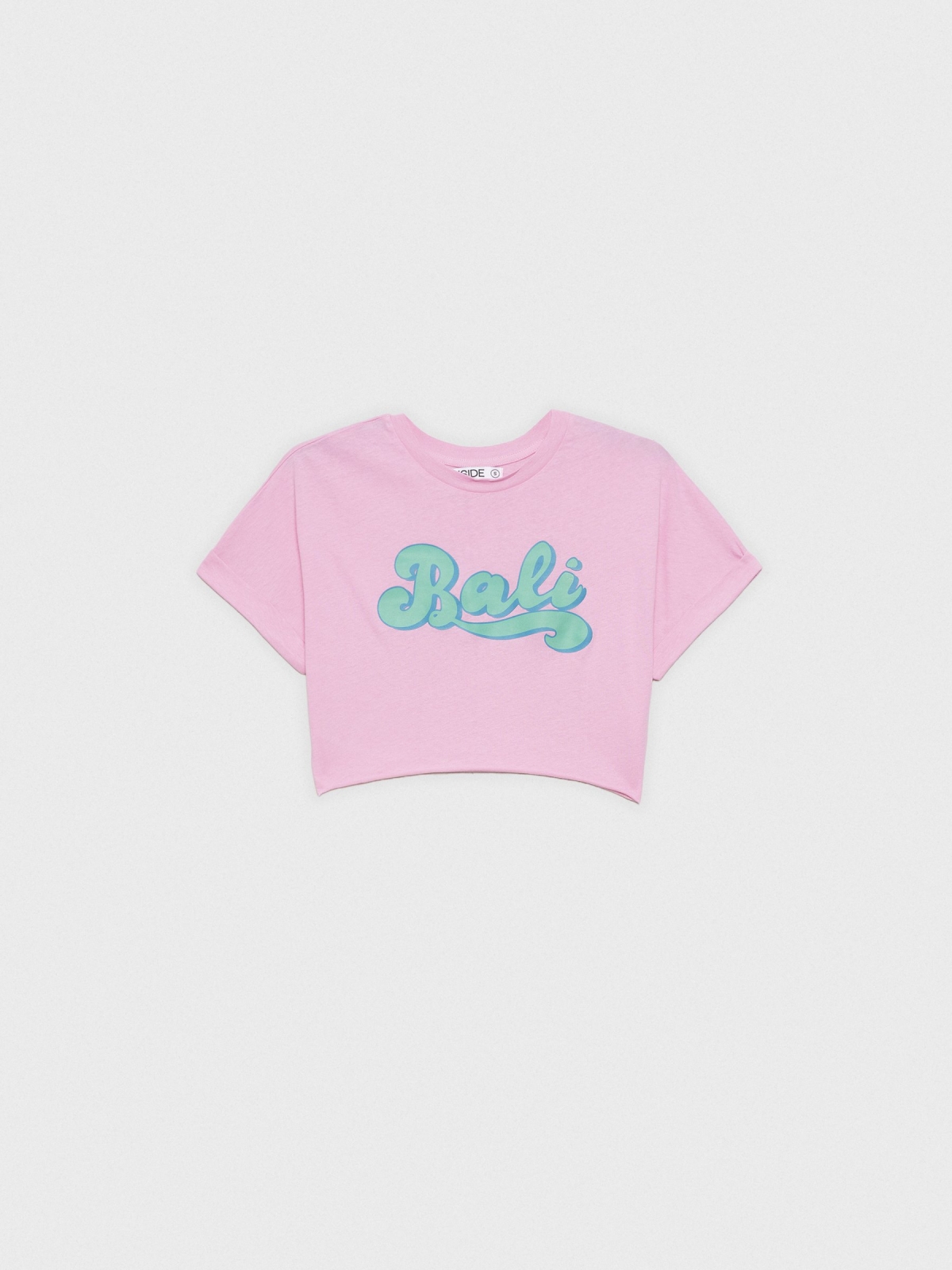  Bali crop top pink