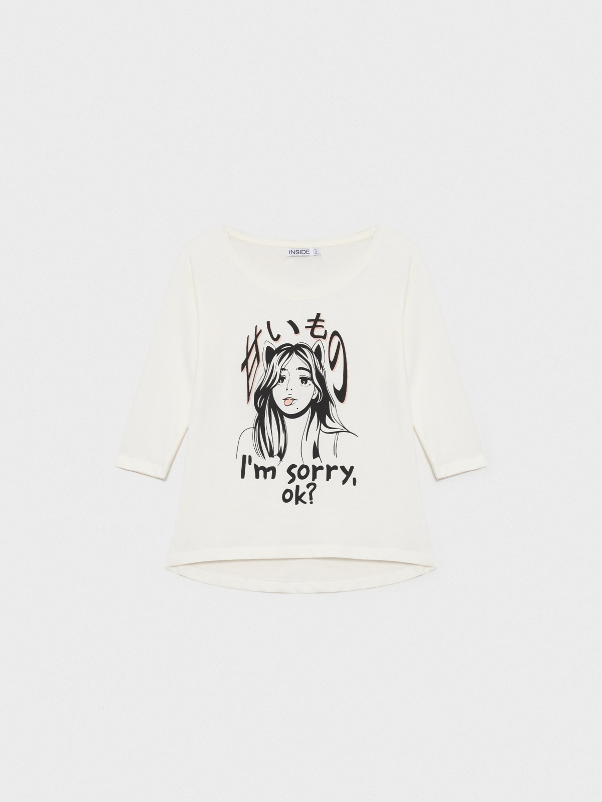  I'm Sorry T-shirt off white