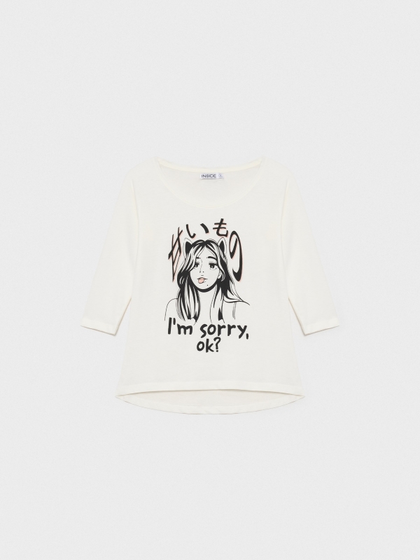  Camiseta I'm Sorry blanco roto