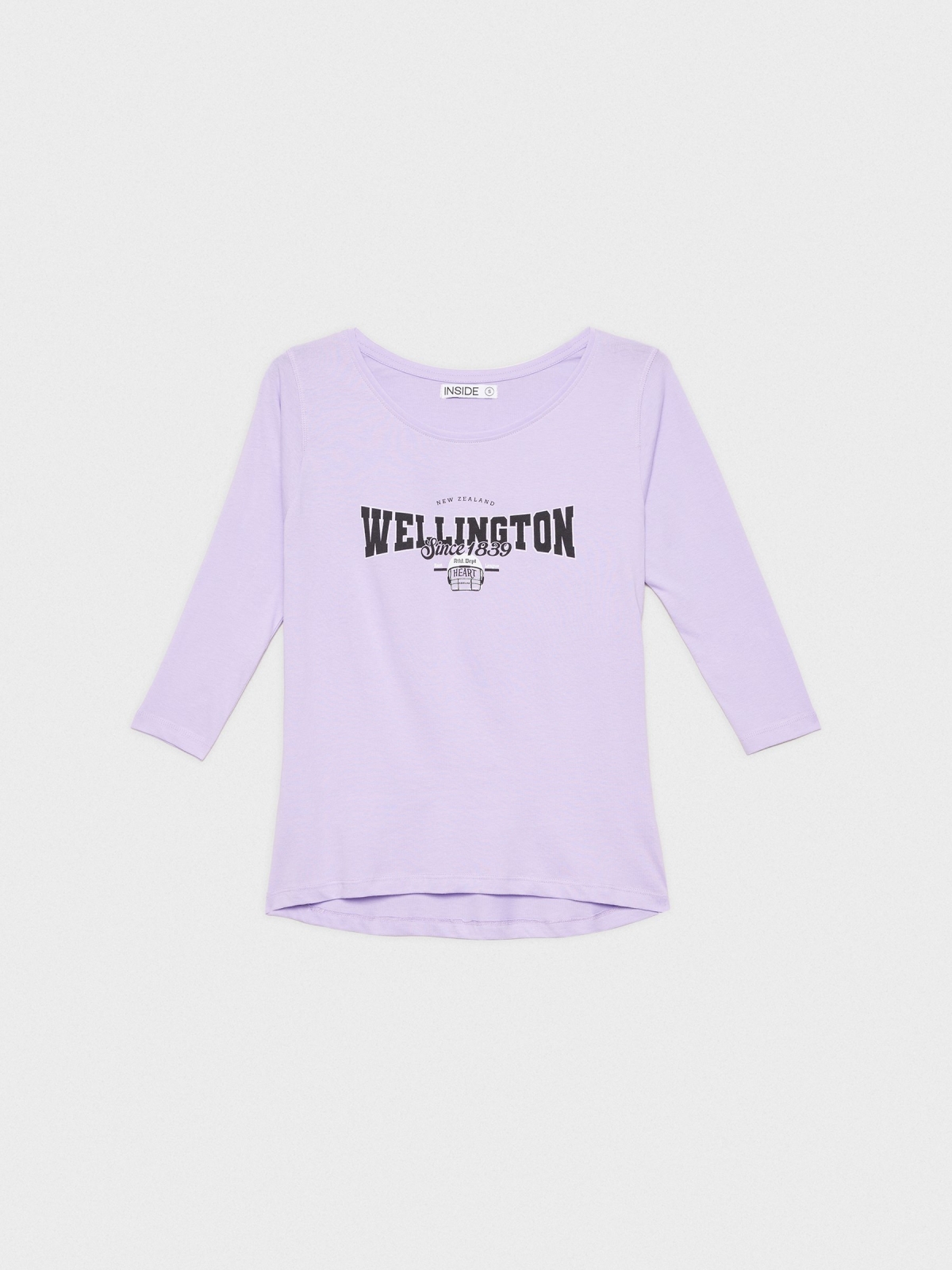  T-shirt com estampado Wellington malva