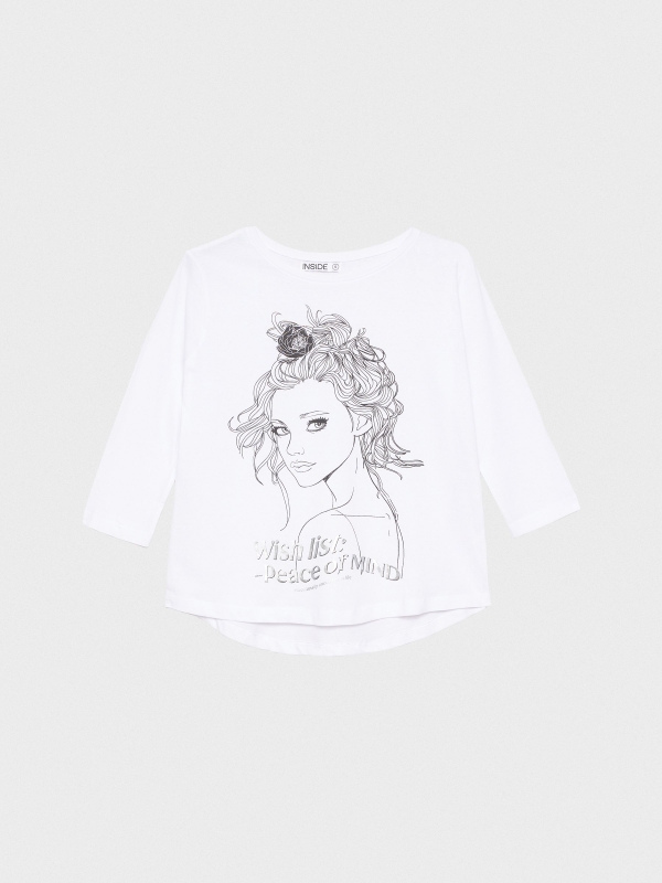  Camiseta Wish List blanco