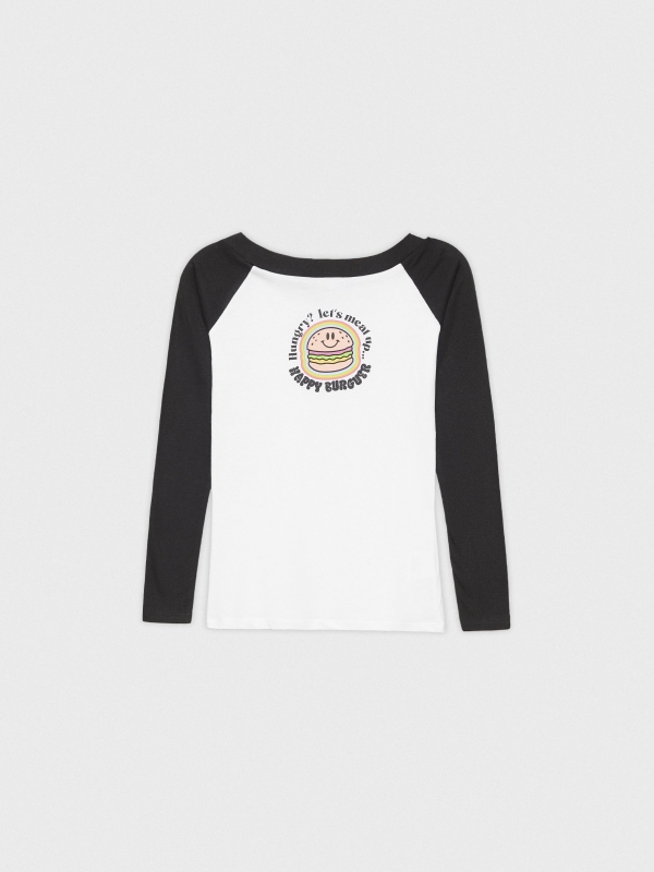  Burger print t-shirt black