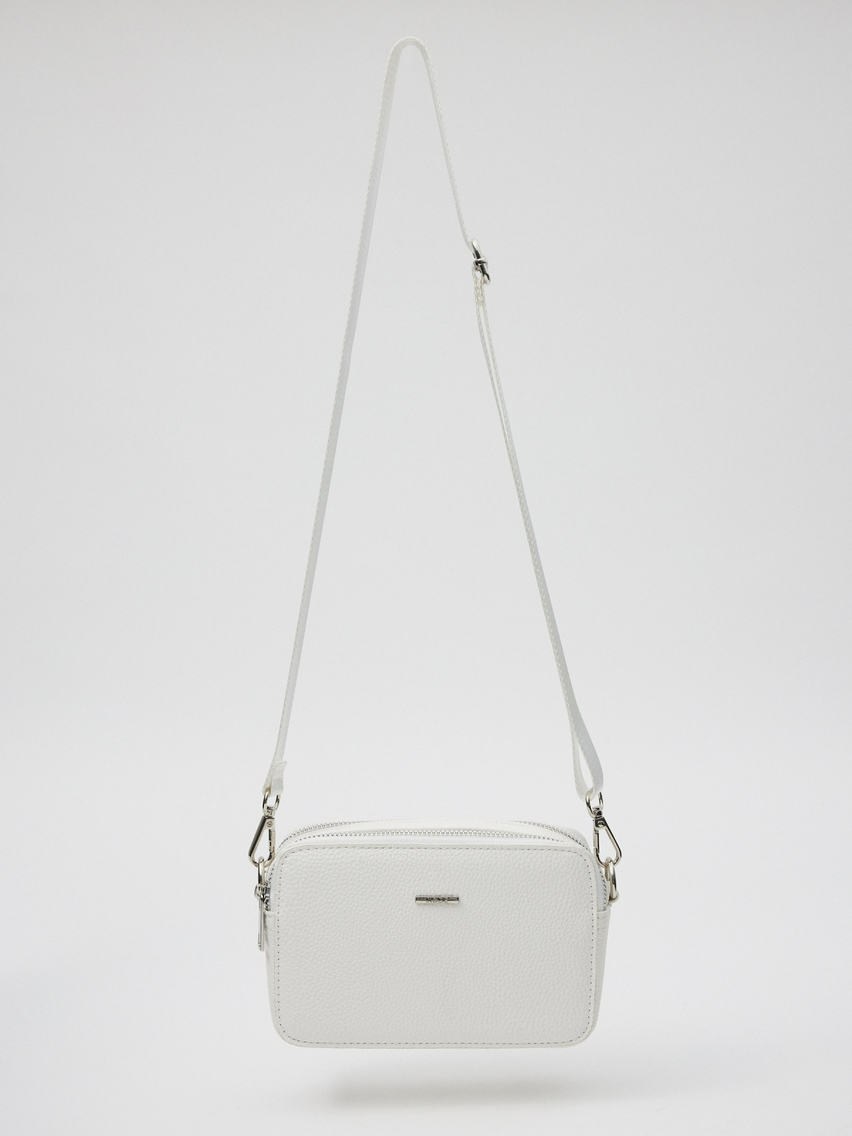 Cube crossbody bag white