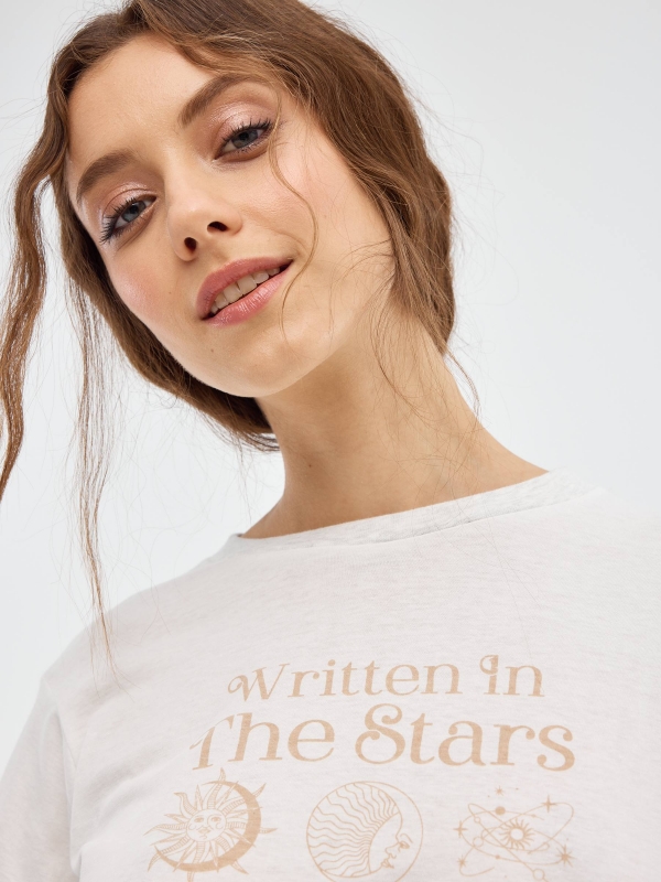 Pajamas Written In The Stars off white detail view