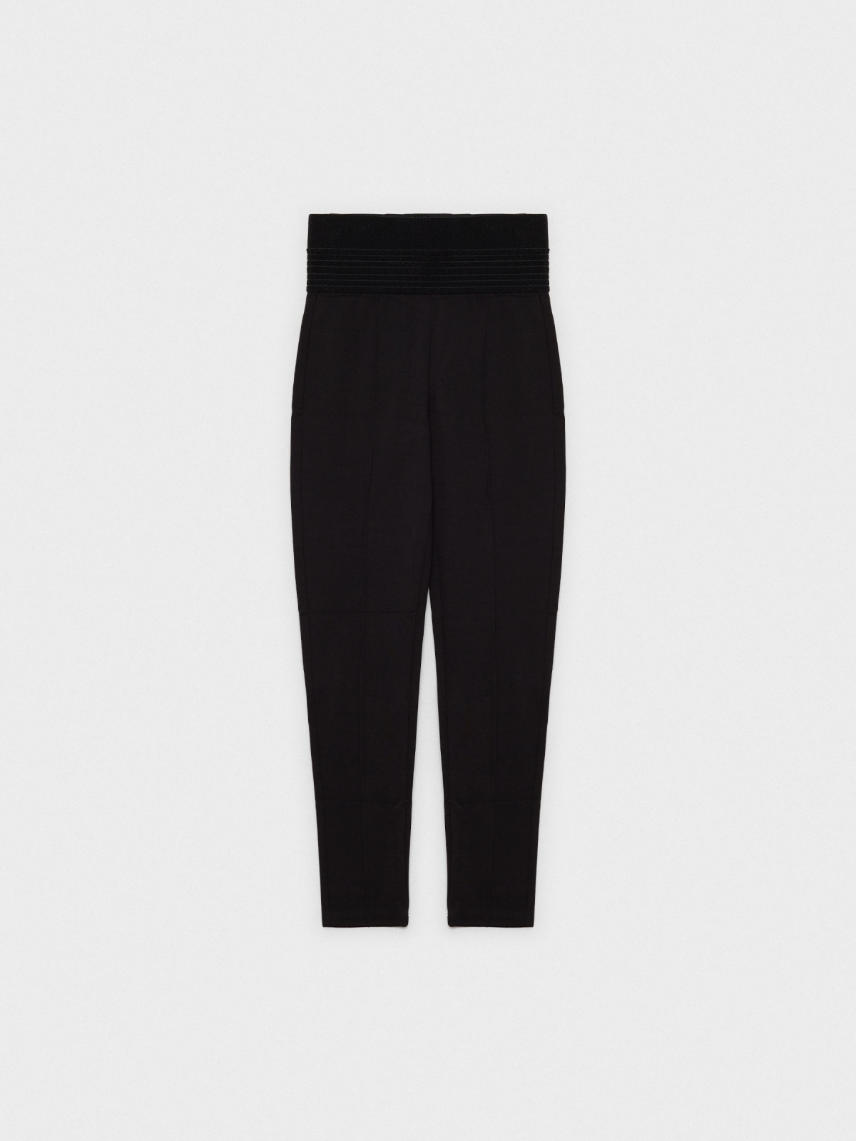  Legging com cintura larga preto