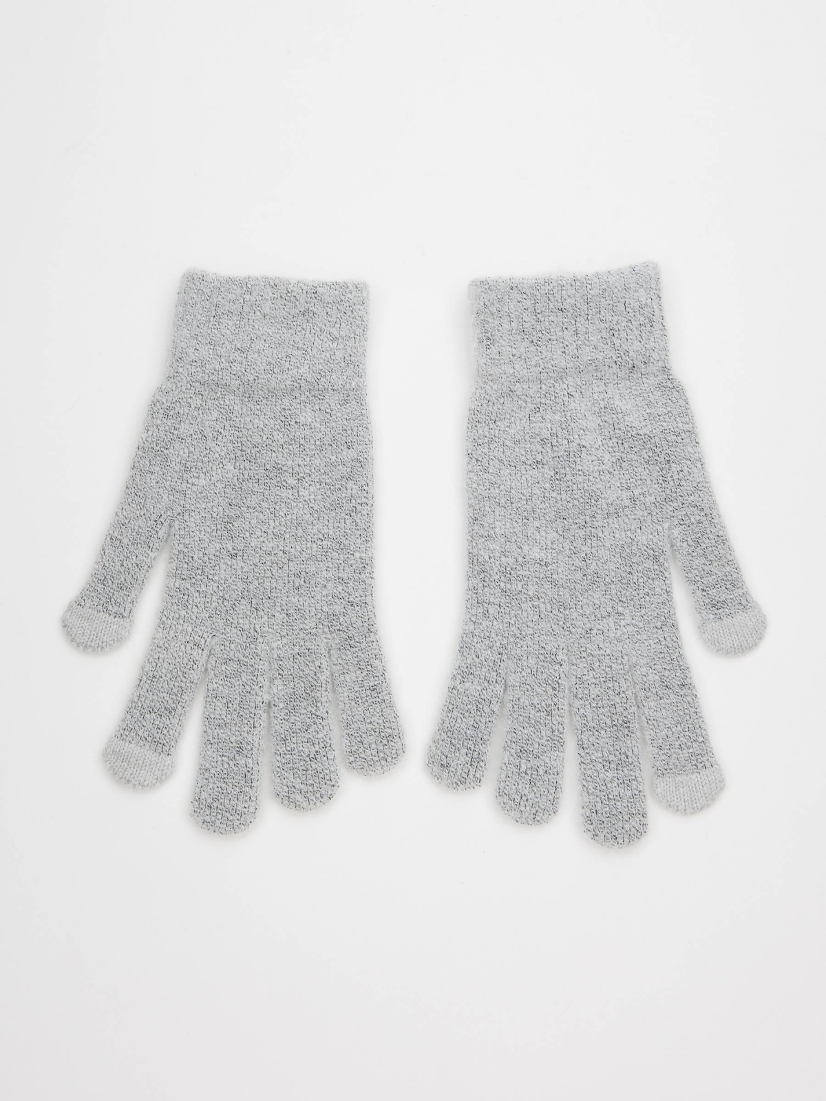 Touchscreen gray gloves grey