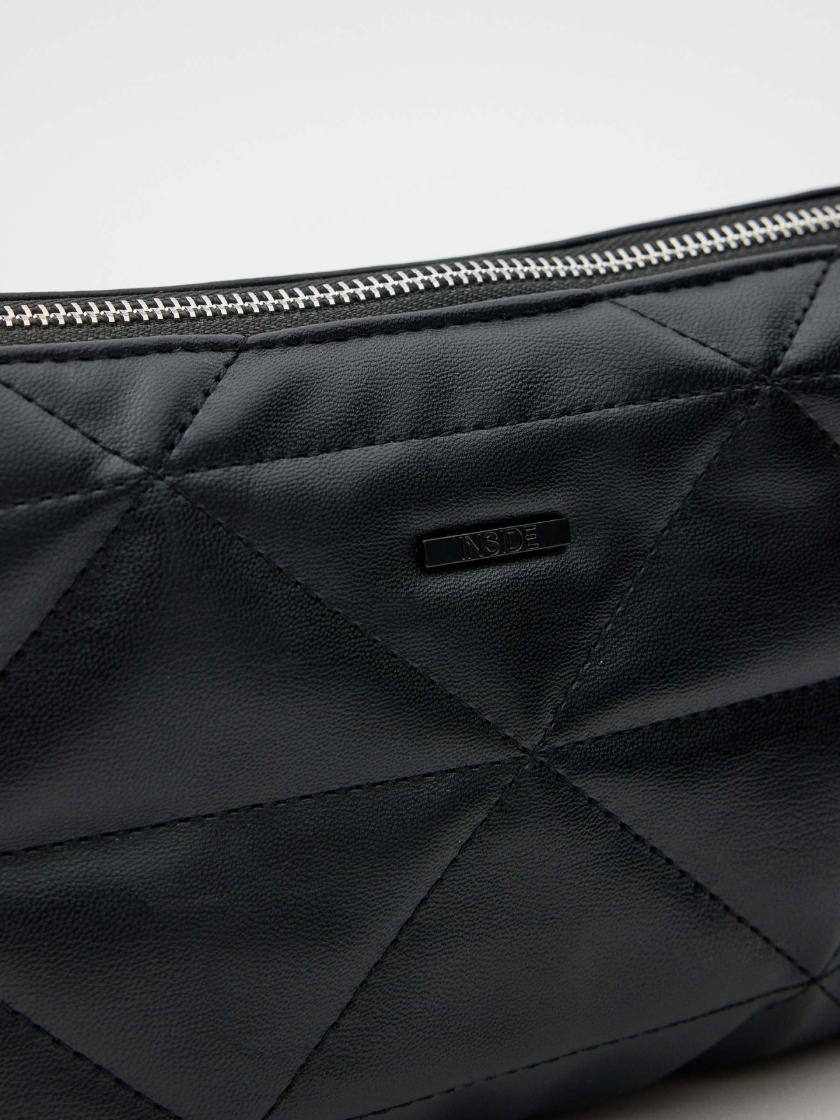 Bolso asa doble negro vista detalle