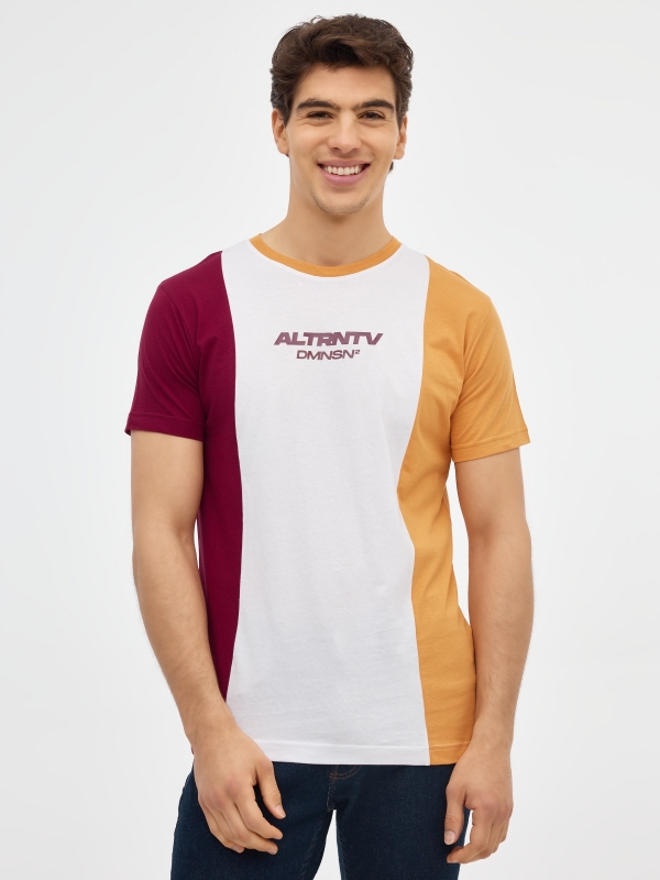 T-shirt ALTRNTV ocre vista meia frontal