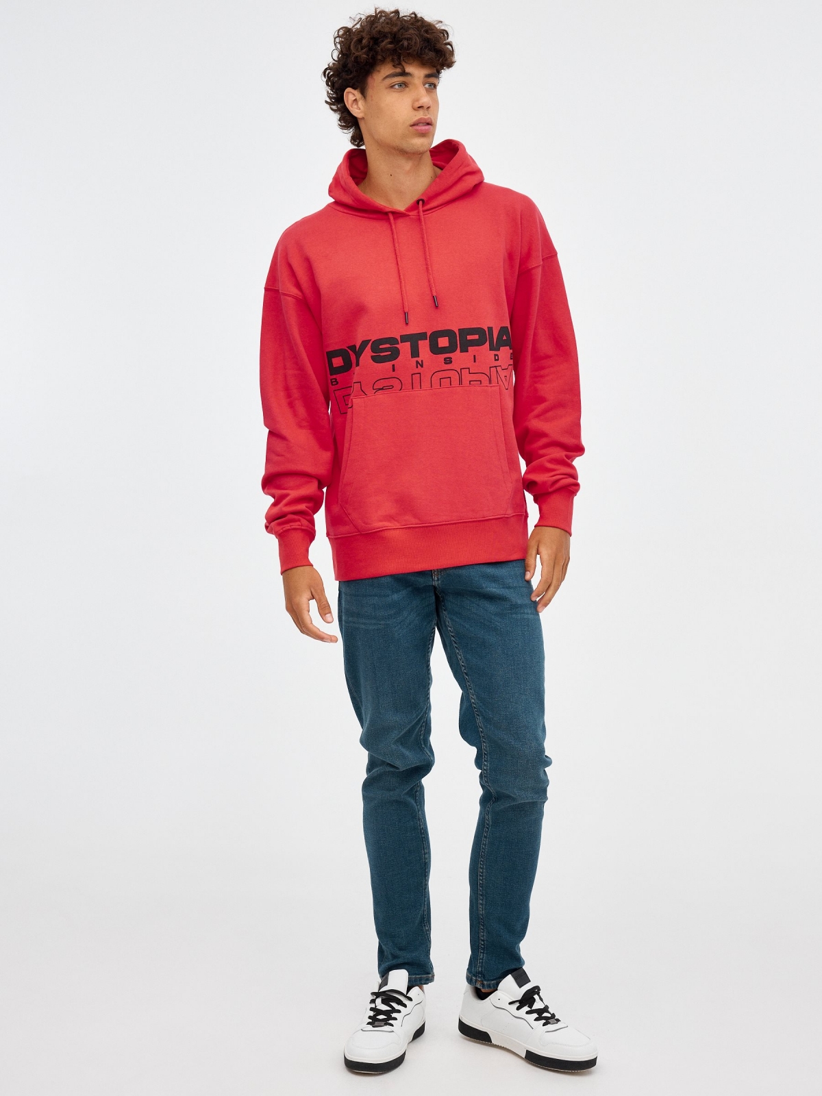 Dystopia Sweatshirt red front view