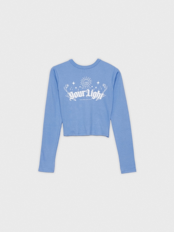  Crop Your Light T-shirt blue