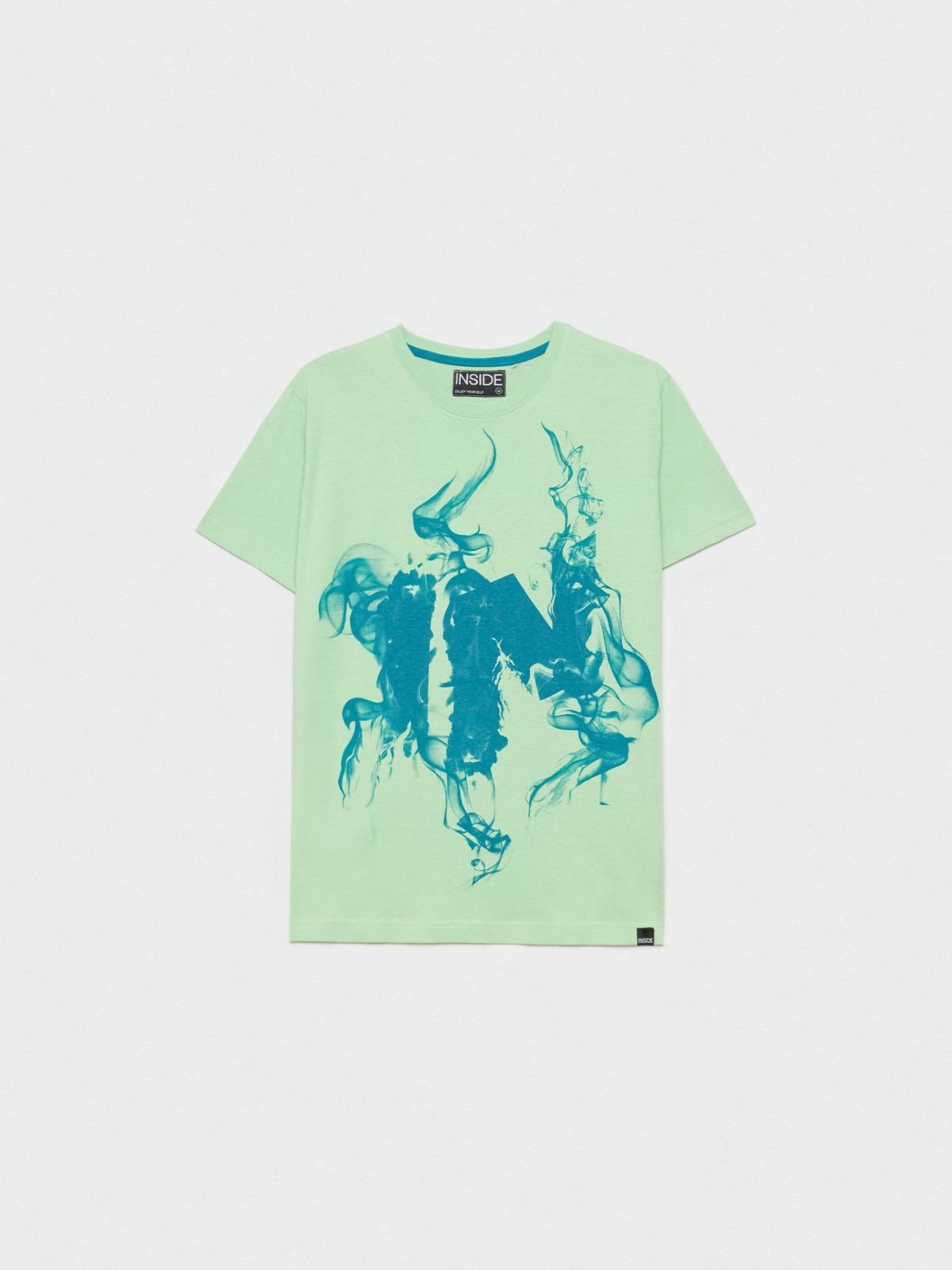  INSIDE printed T-shirt light green