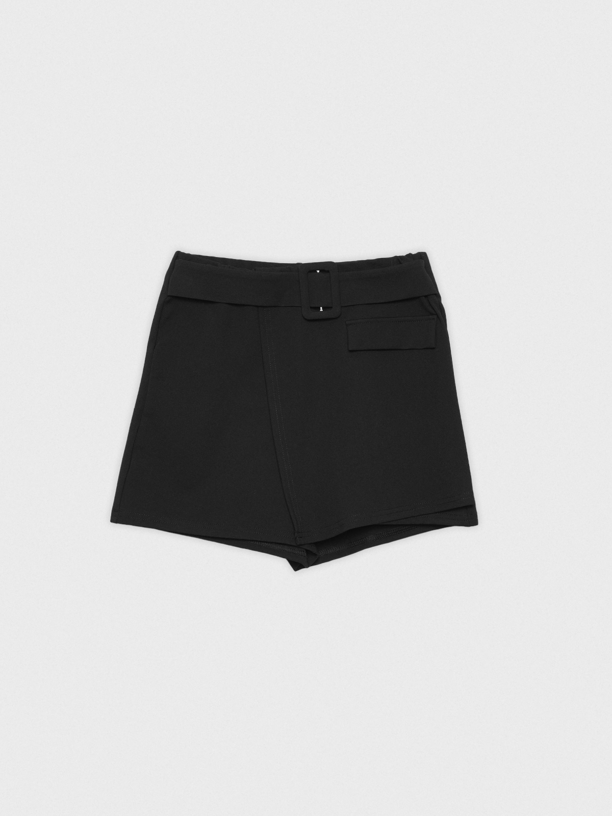  Skort mini con cinturón negro