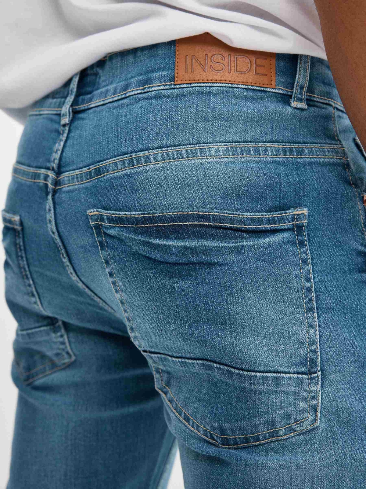 Jeans básicos azul azul vista detalle