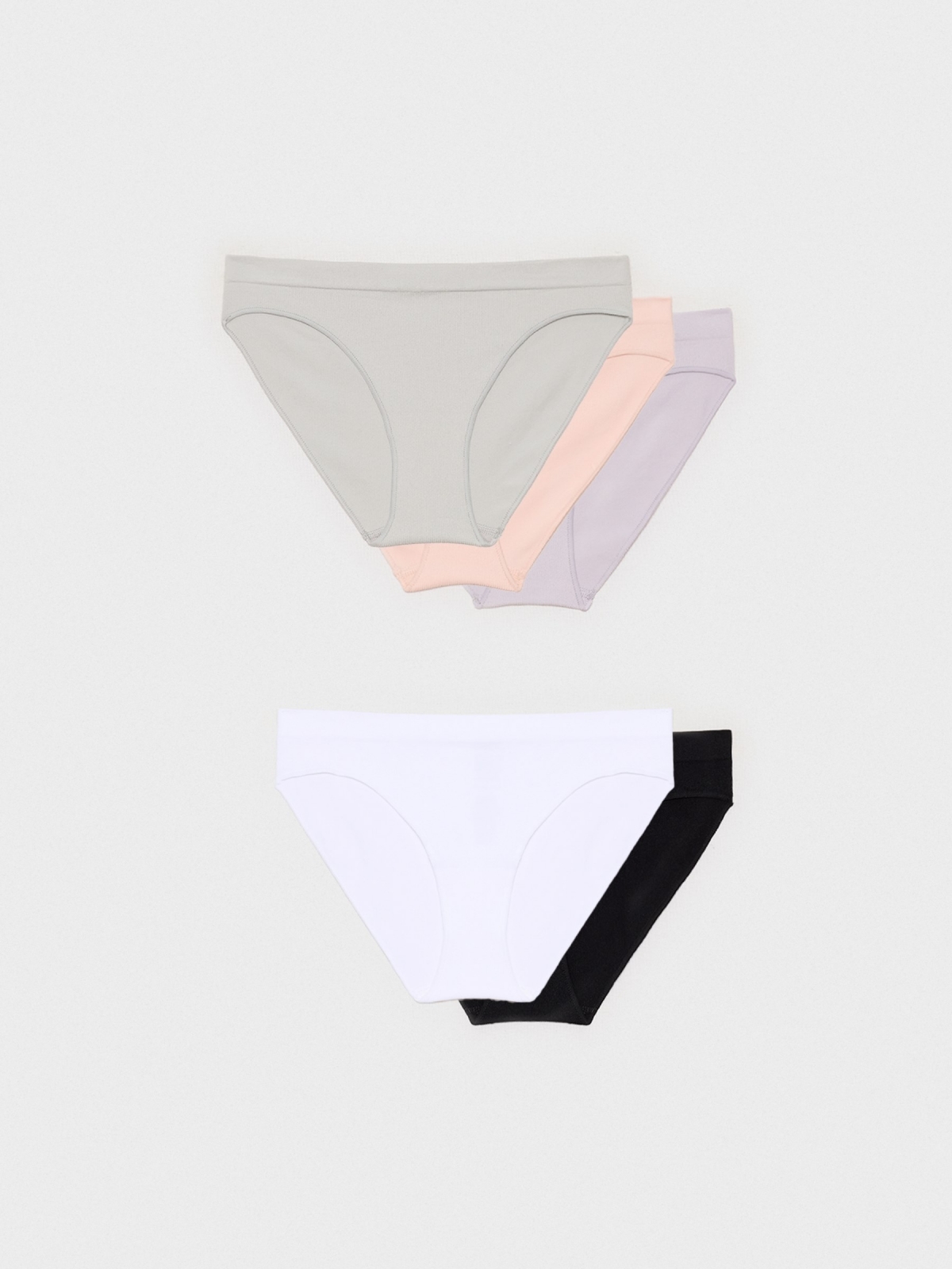 Pack 7 classic canlé panties multicolor